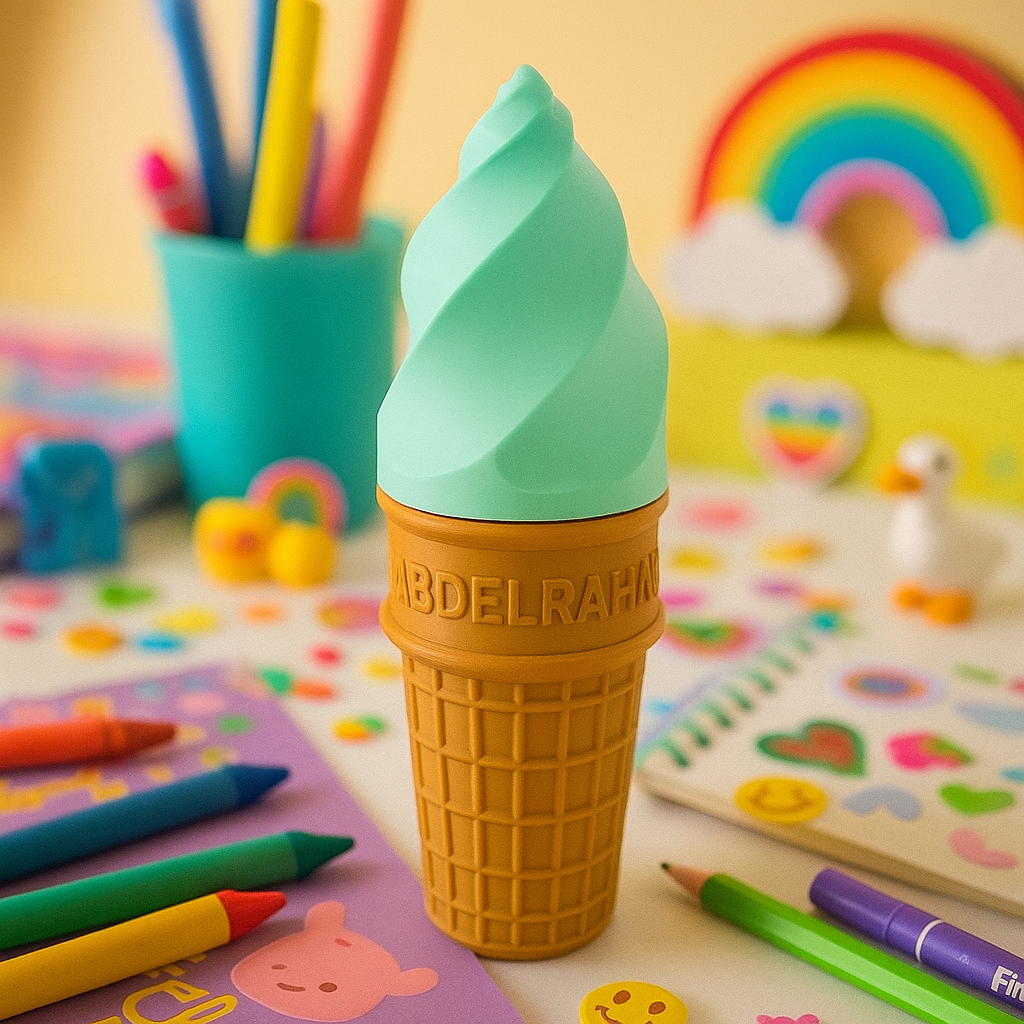 Ice-Cream 2-in-1 Pencil Case & Penholder