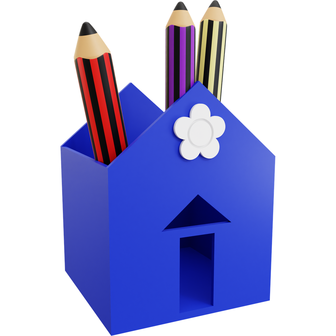 House Pencil Holder 05