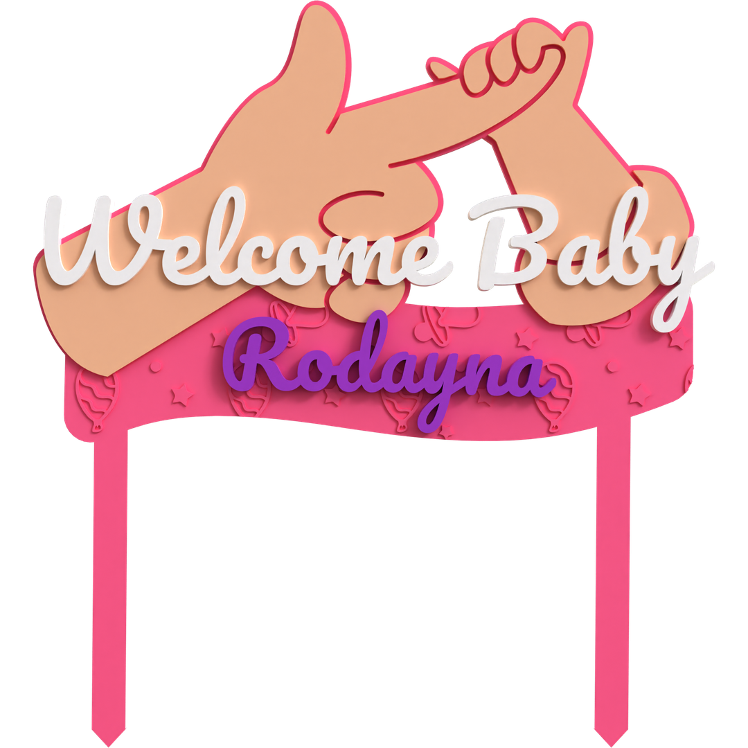 Welcome Baby Topper