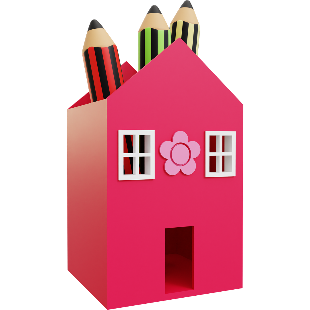 House Pencil Holder 01