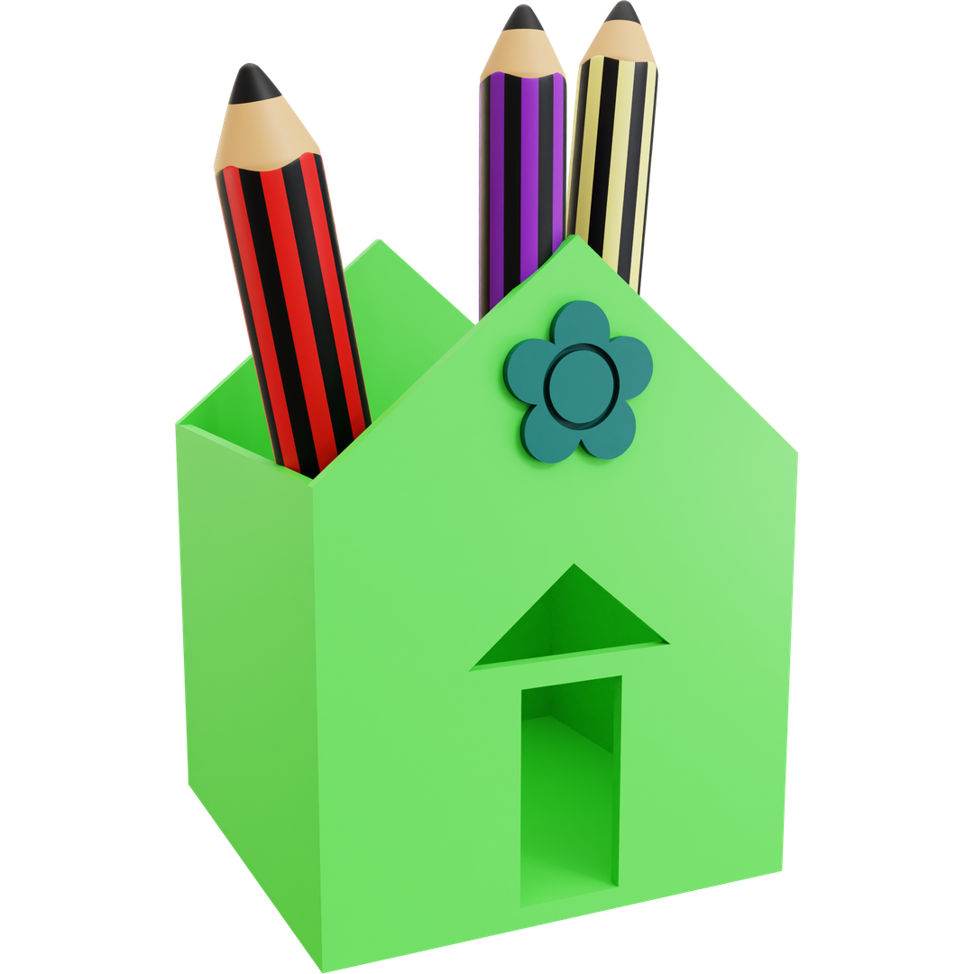 House Pencil Holder 05