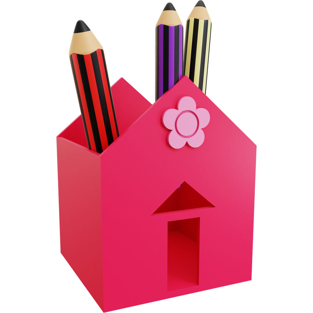 House Pencil Holder 05
