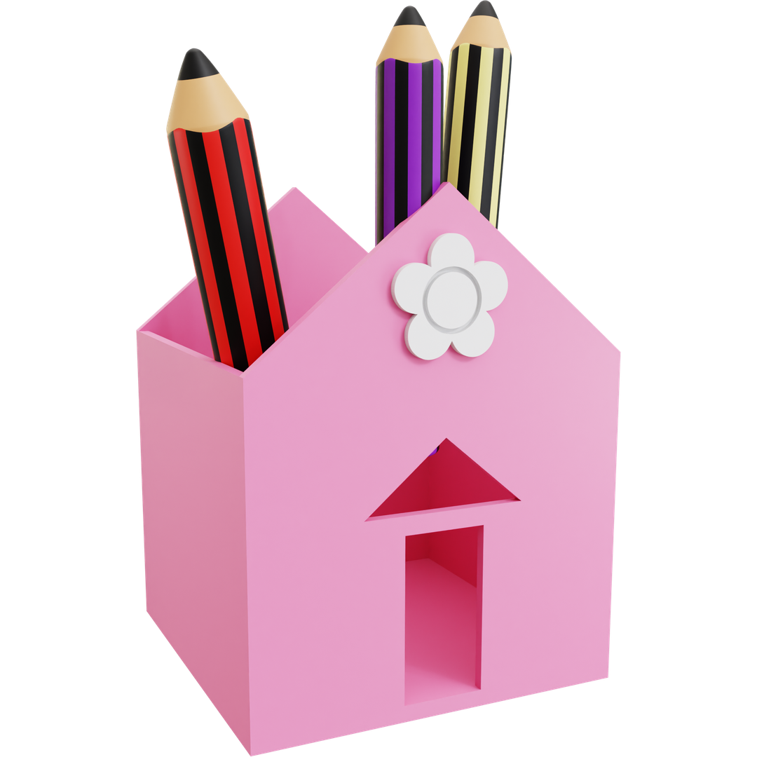 House Pencil Holder 05