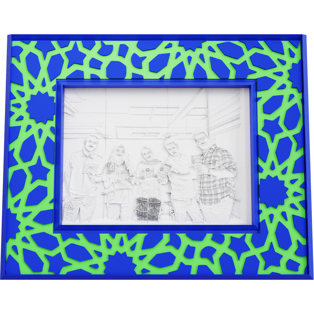 Arabesque border frame