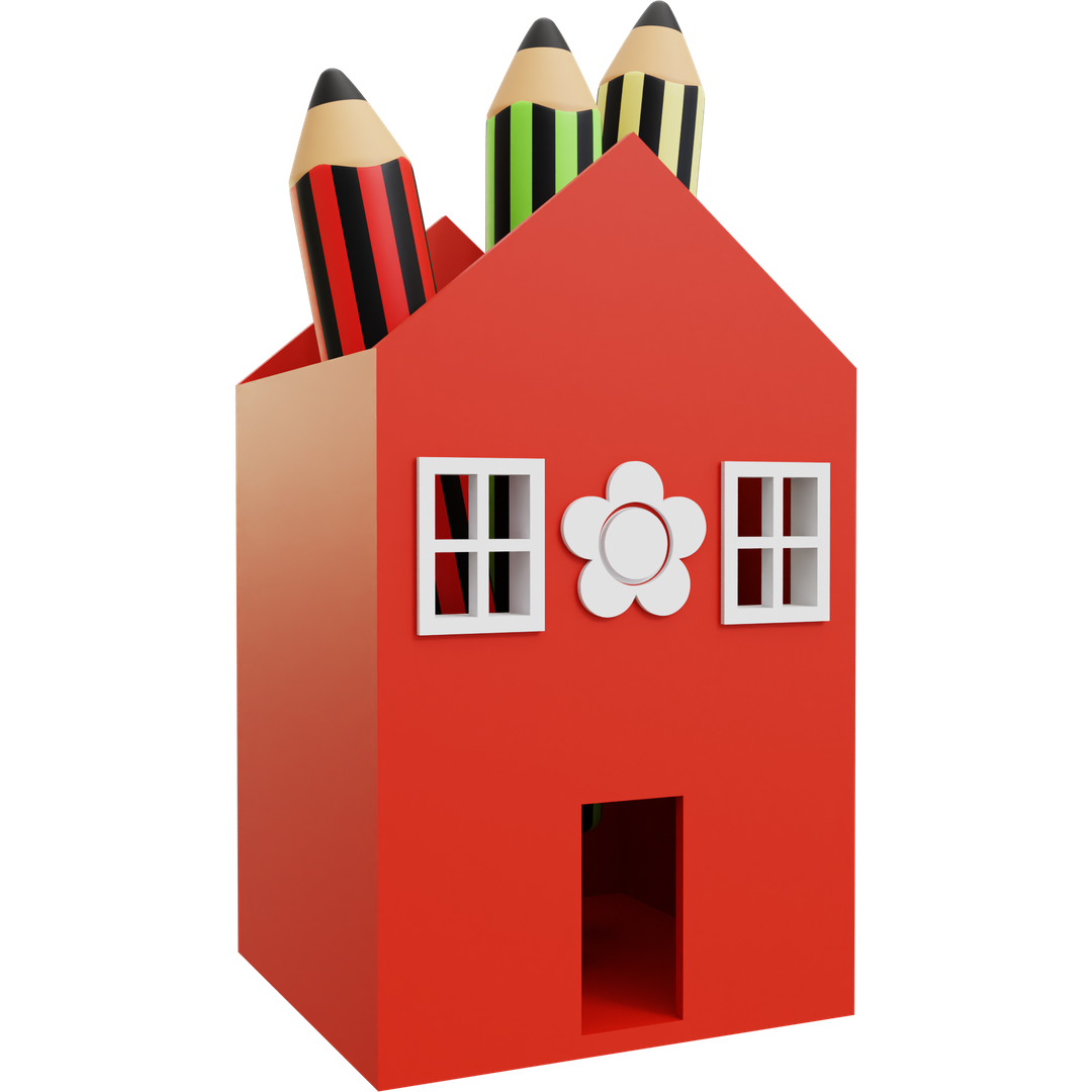 House Pencil Holder 01
