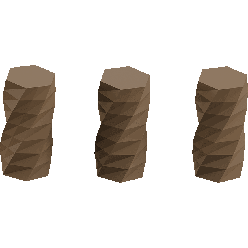 Twisted 6-sided Vase Basic