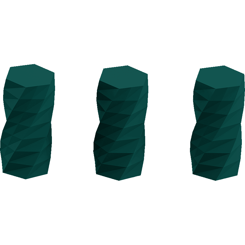 Twisted 6-sided Vase Basic