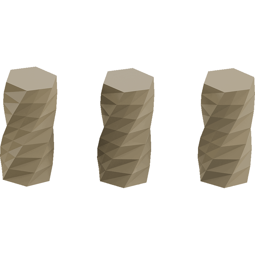 Twisted 6-sided Vase Basic