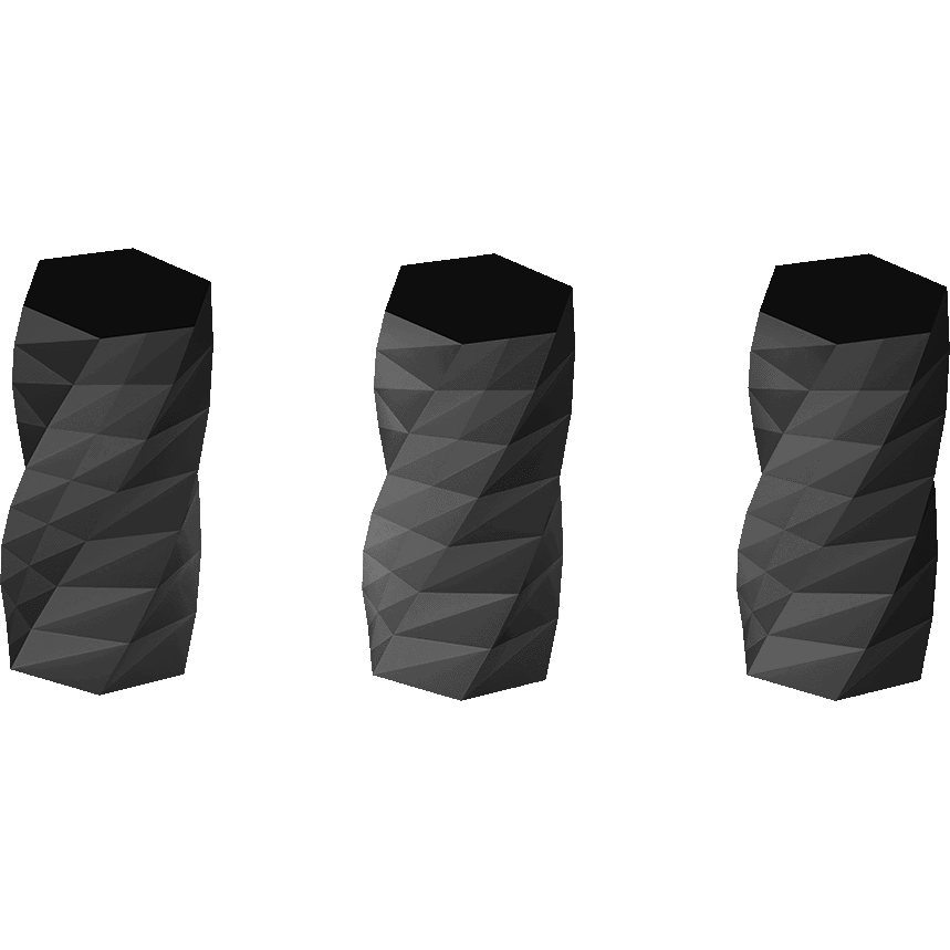Twisted 6-sided Vase Basic