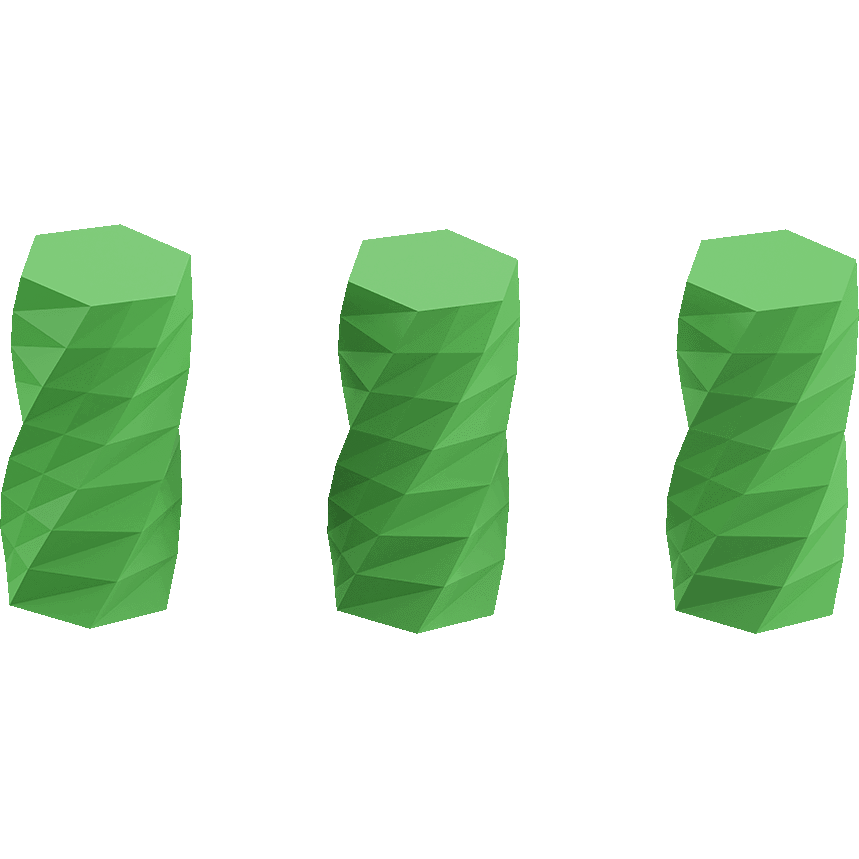 Twisted 6-sided Vase Basic