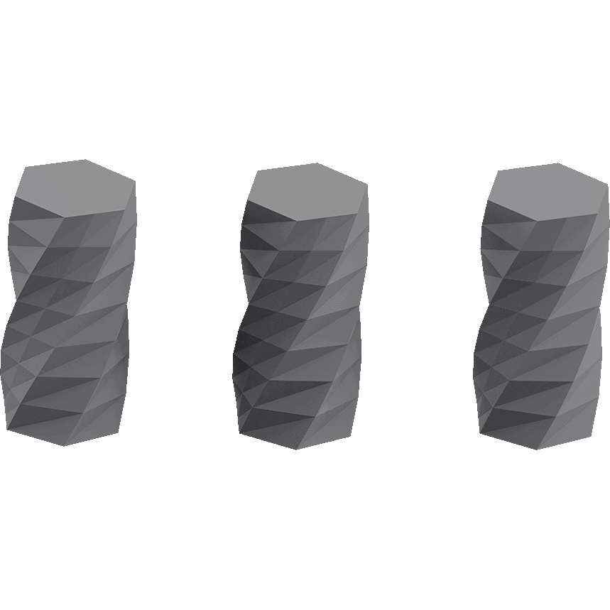 Twisted 6-sided Vase Basic