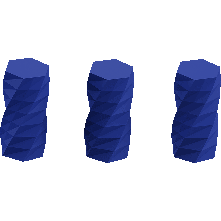 Twisted 6-sided Vase Basic