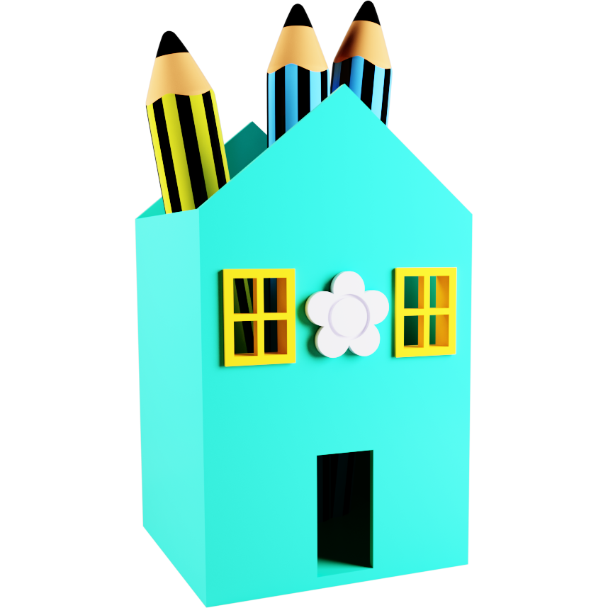 House Pencil Holder 01