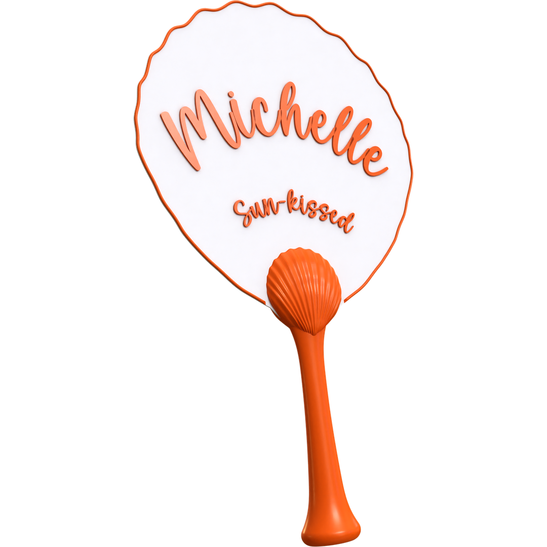 Seashell Handle Fan