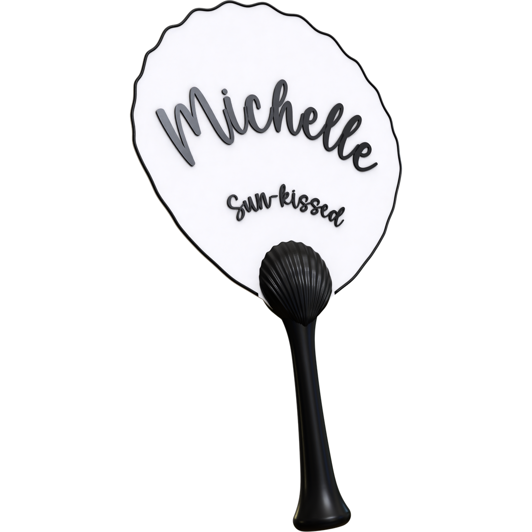 Seashell Handle Fan