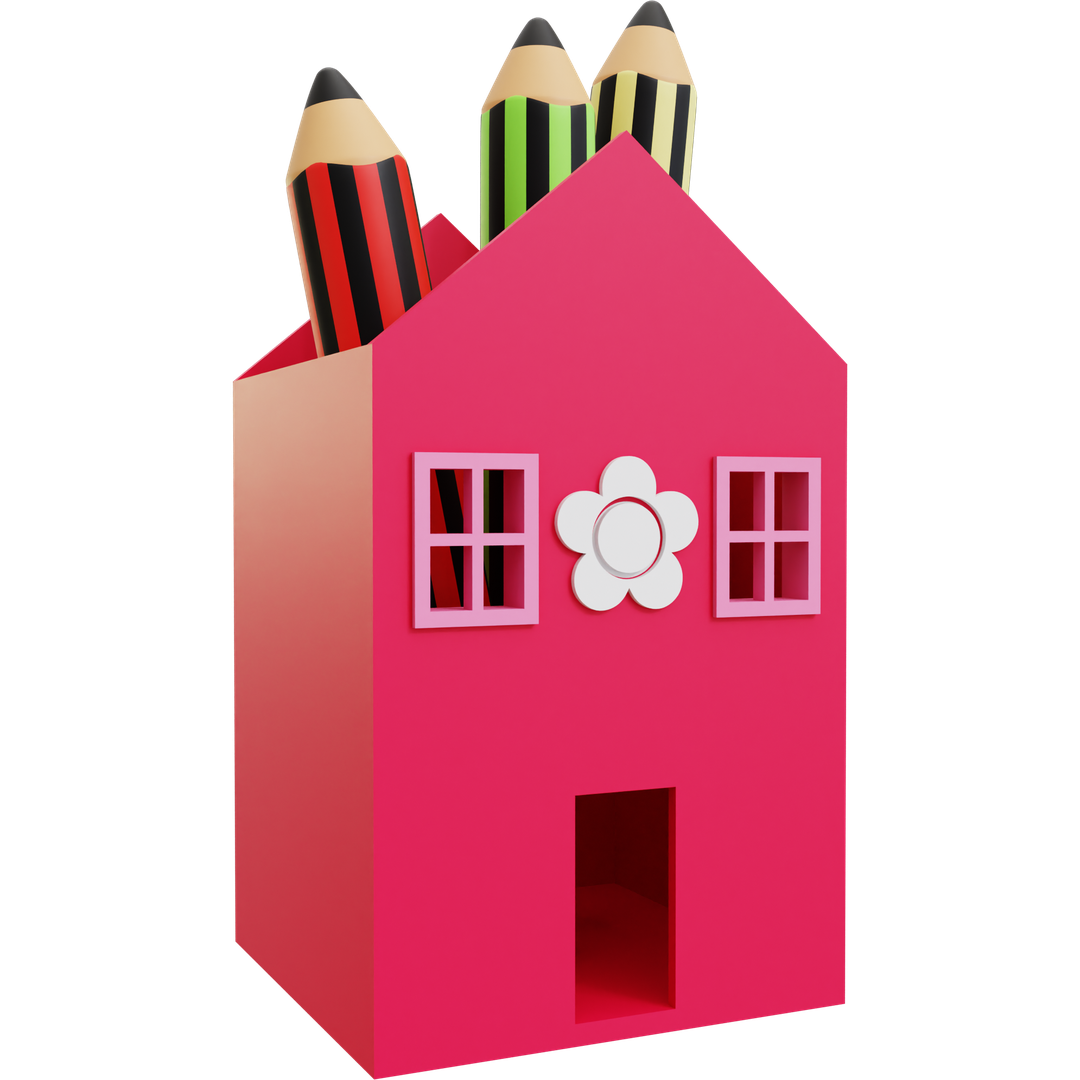House Pencil Holder 01