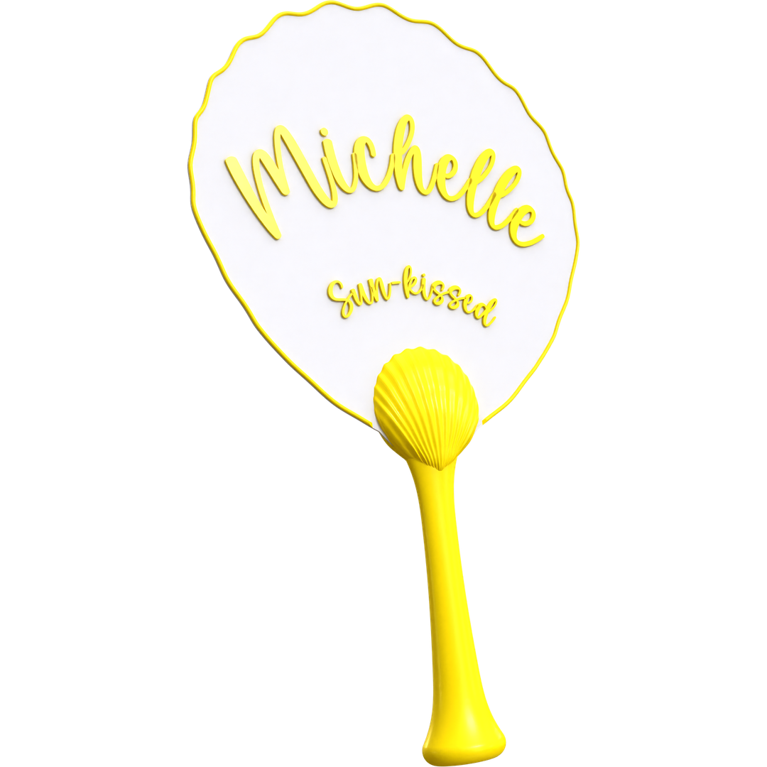 Seashell Handle Fan