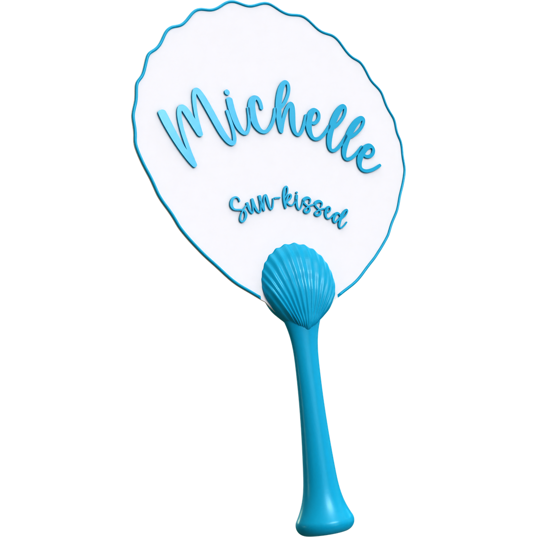 Seashell Handle Fan