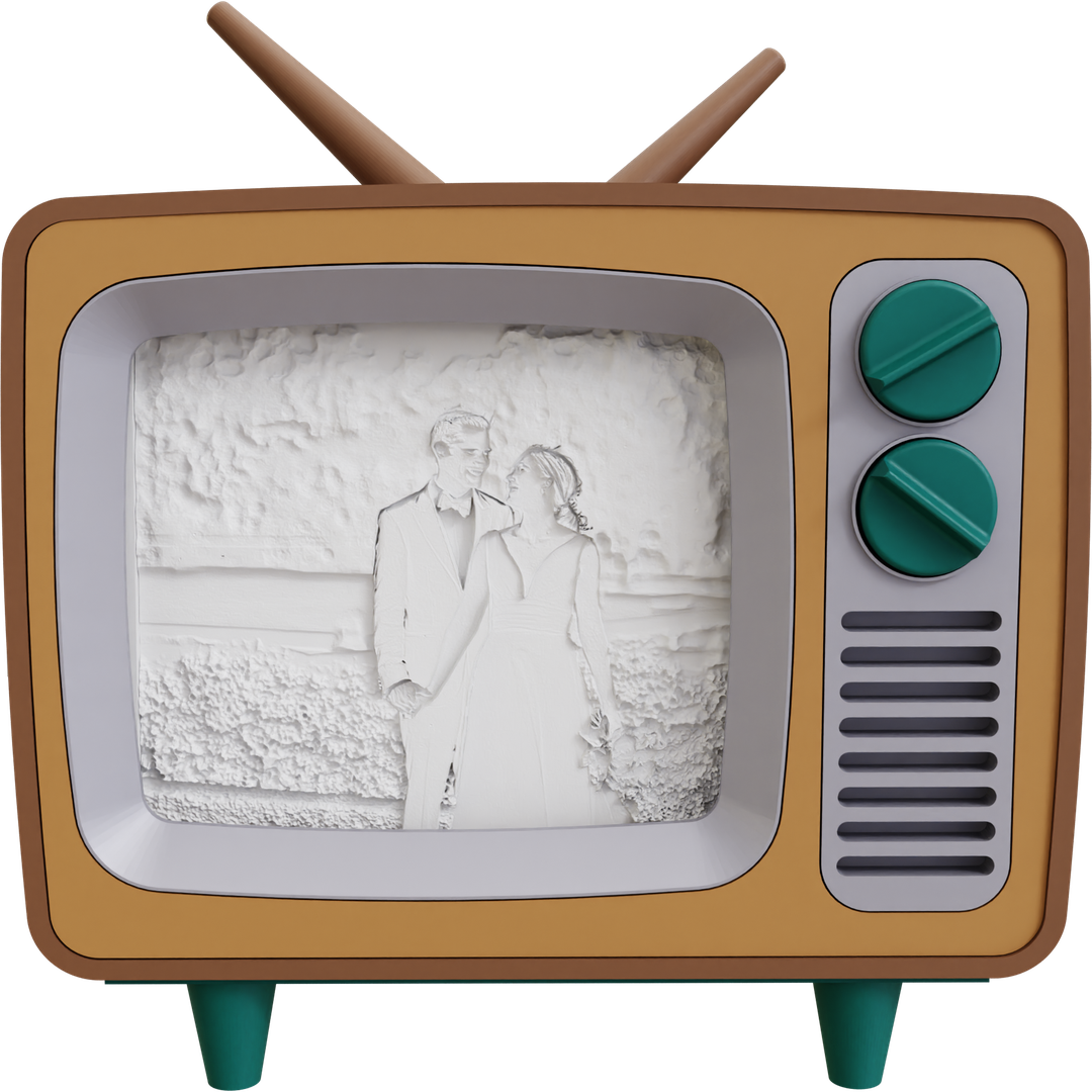 Vintage TV frame