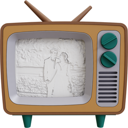Vintage TV frame