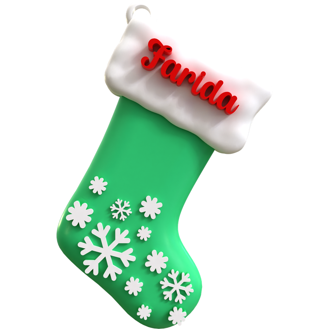 Snowy Stocking Ornament