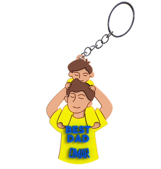 Dad & Son Keychain