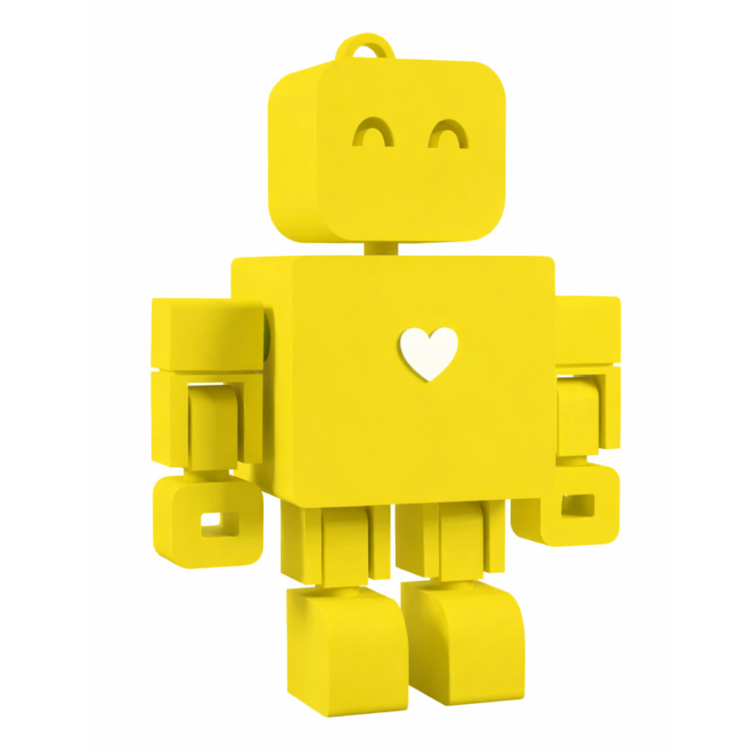 I <3 WandDo Robot Keychain