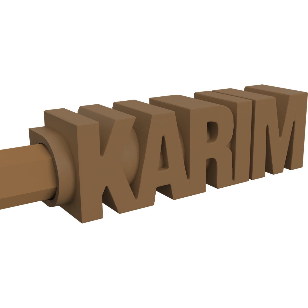 Name Pencil Topper