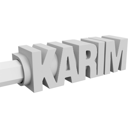 Name Pencil Topper