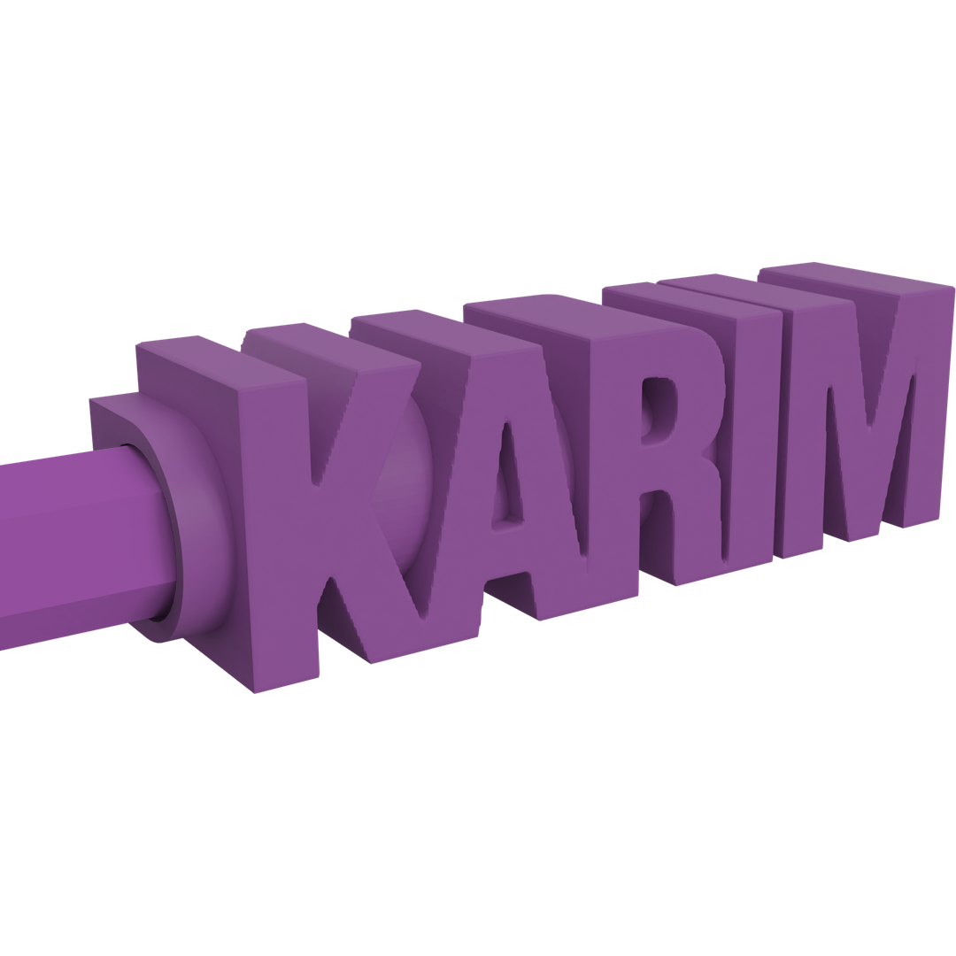 Name Pencil Topper