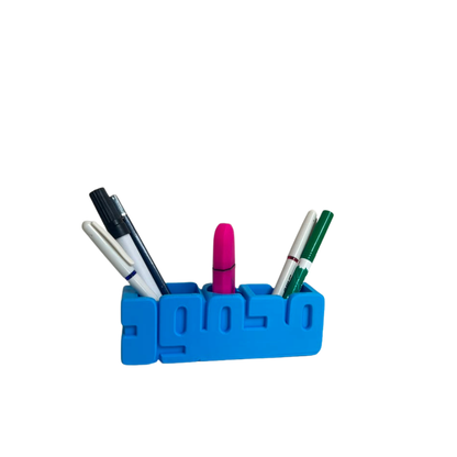 Arabic 3D Desk Name Tag Pen Holder