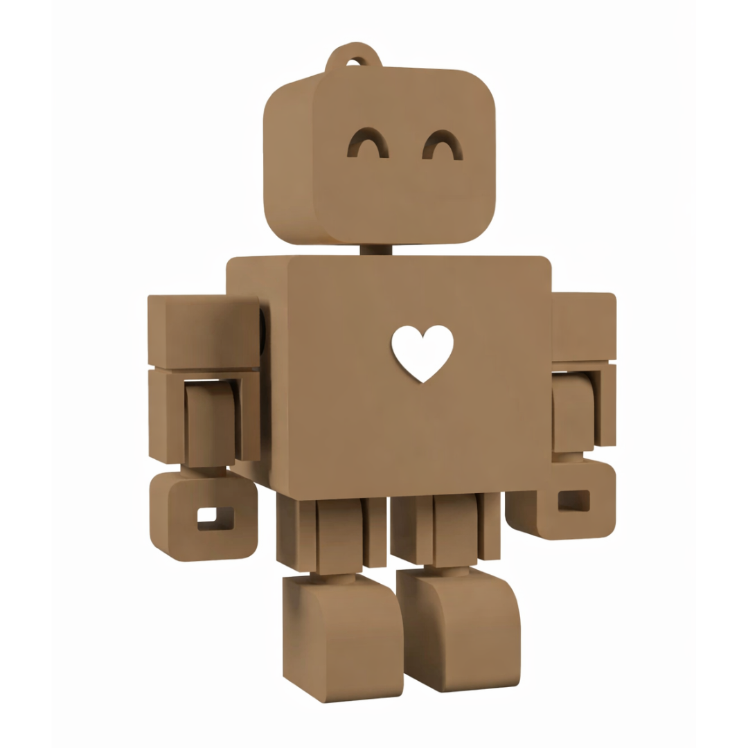 I <3 WandDo Robot Keychain