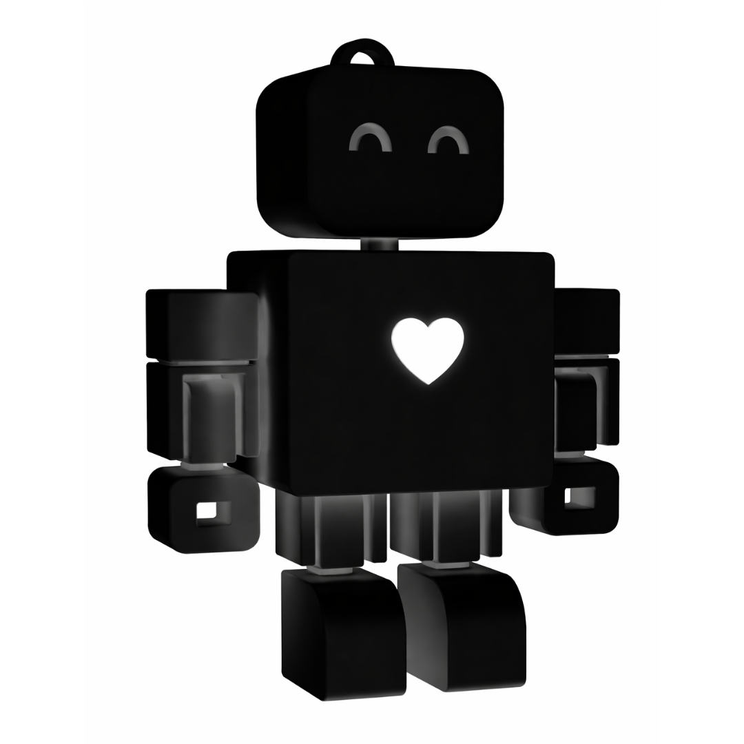 I <3 WandDo Robot Keychain