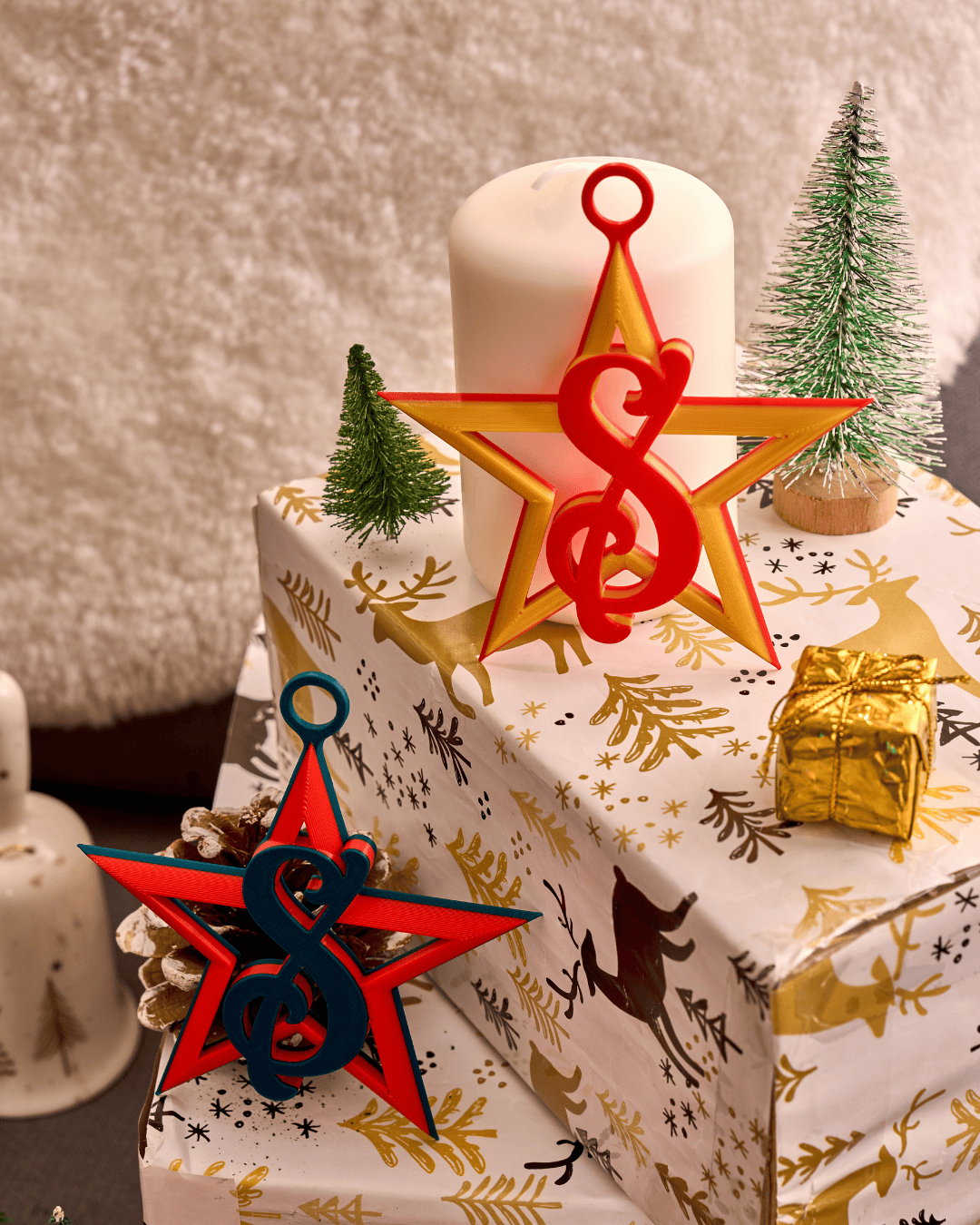 Royal Initials Star Ornament