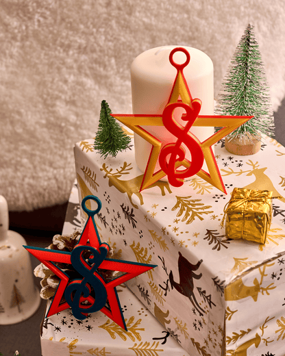 Royal Initials Star Ornament