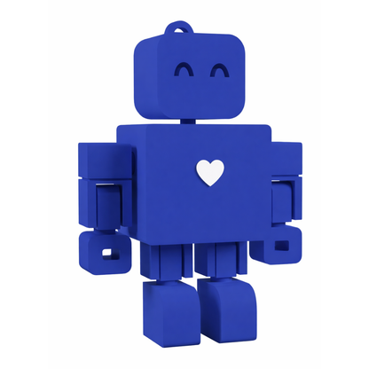 I <3 WandDo Robot Keychain