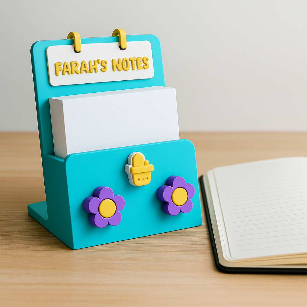 Add our sticky note holder to your assortment of stationery. It will ...