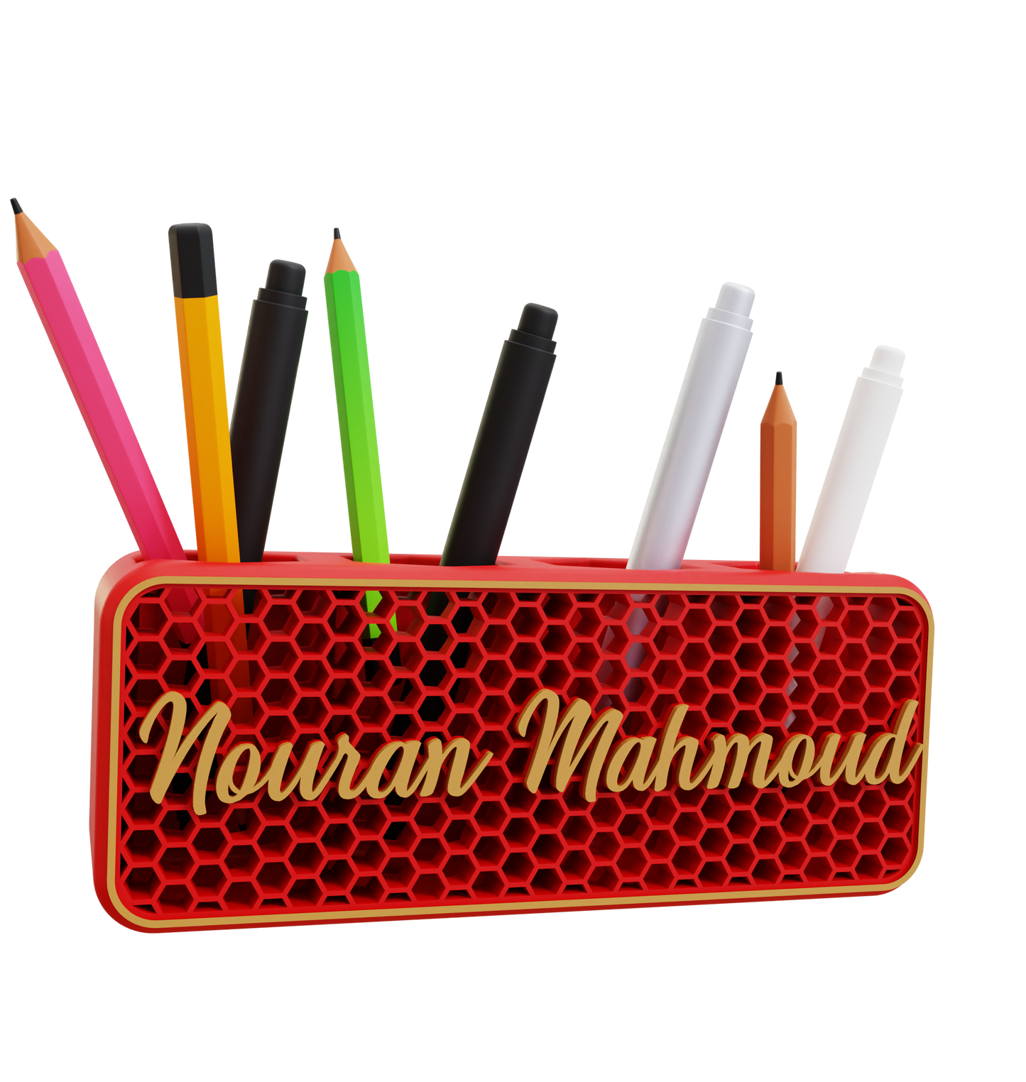 Honeycomb Pen Holder-English Edition