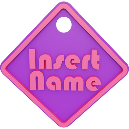 Square Name Tag