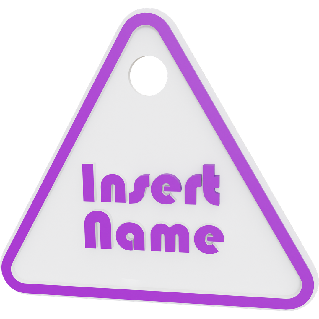 Triangle Name Tag