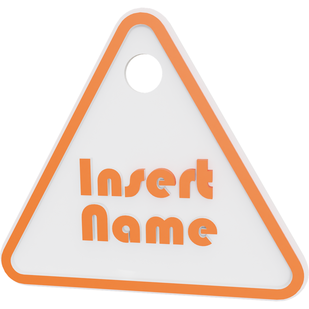 Triangle Name Tag
