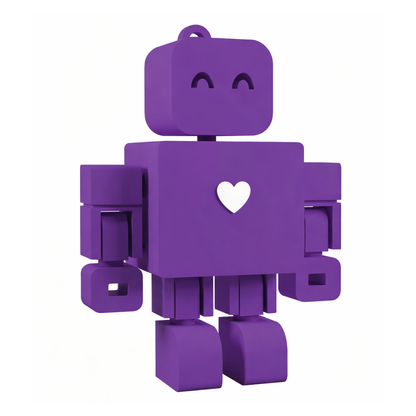 I <3 WandDo Robot Keychain