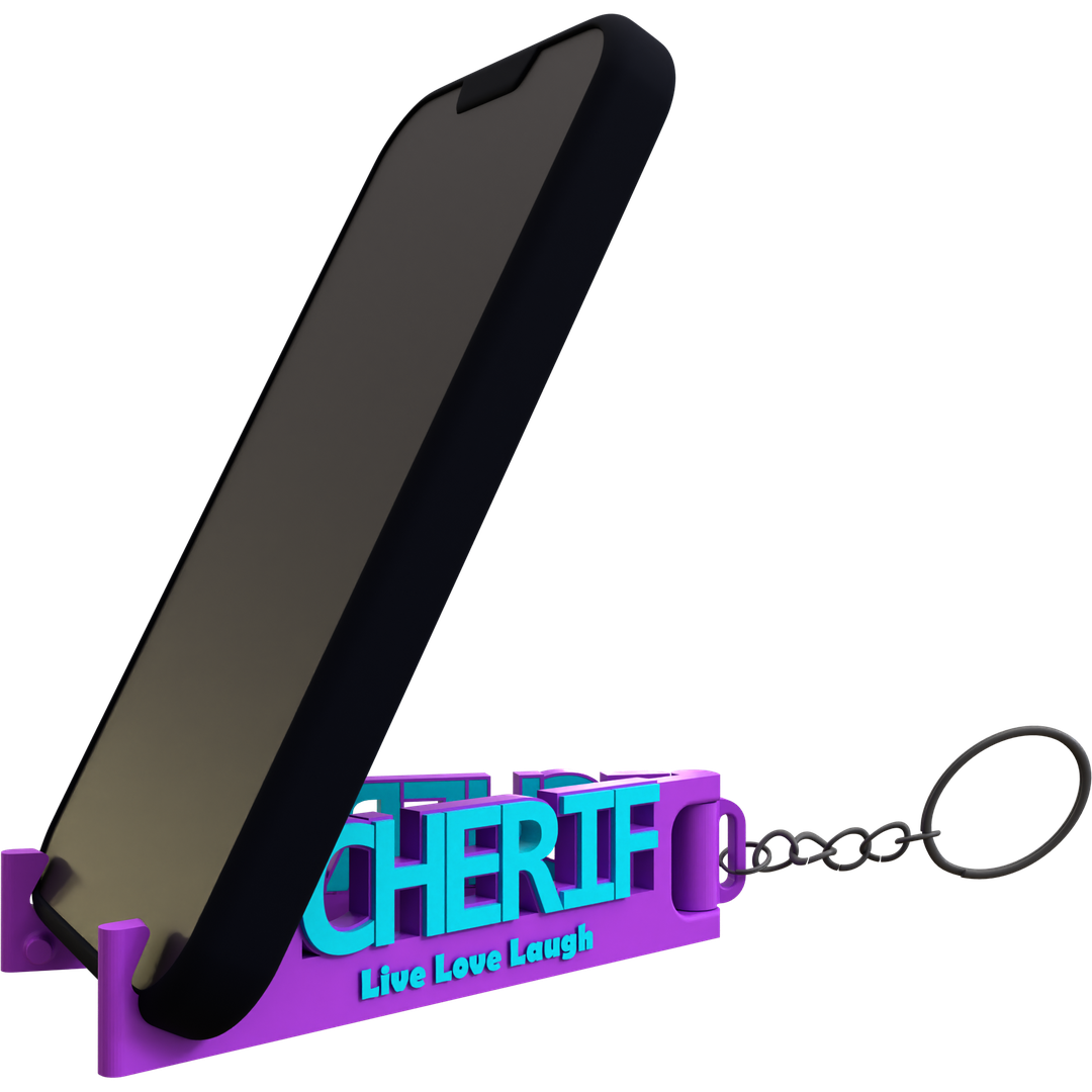 MemoStand Keychain for Large Names - Thick Phones