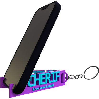 MemoStand Keychain for Large Names - Thick Phones