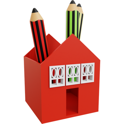 House Pencil Holder 04