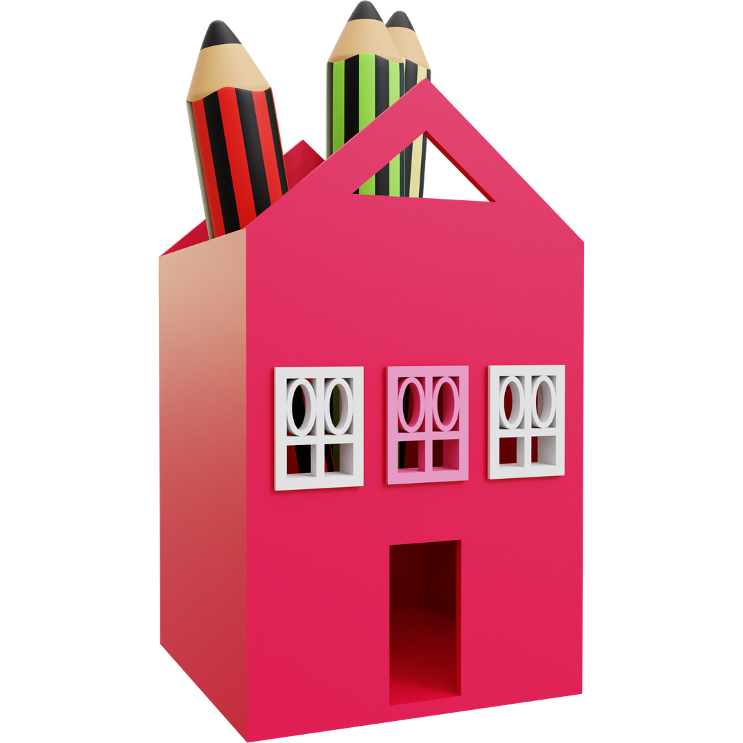 House Pencil Holder 03