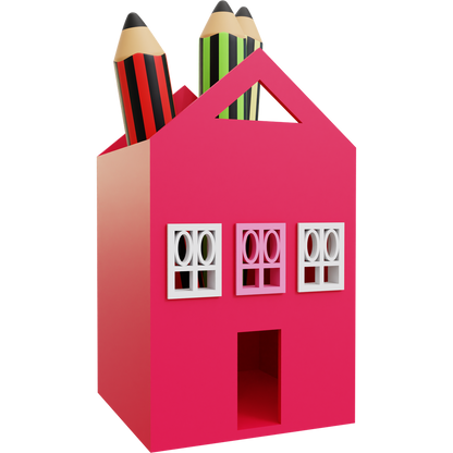 House Pencil Holder 03