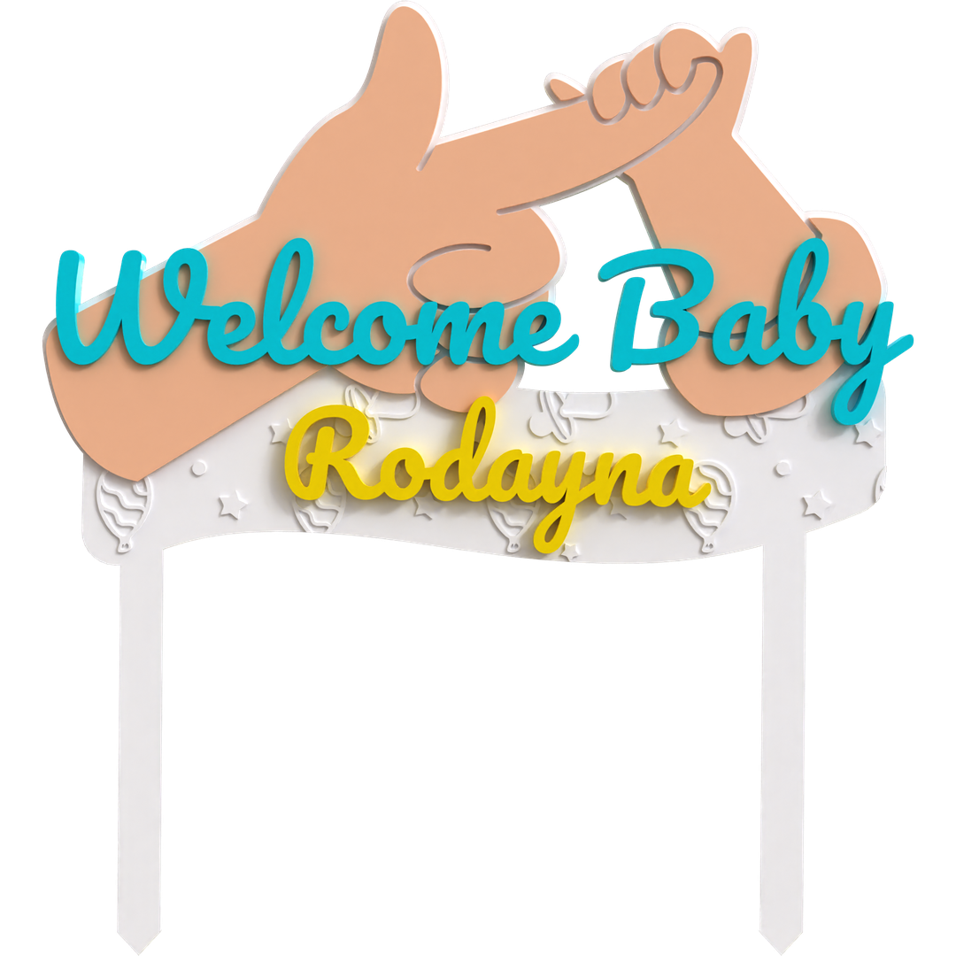 Welcome Baby Topper