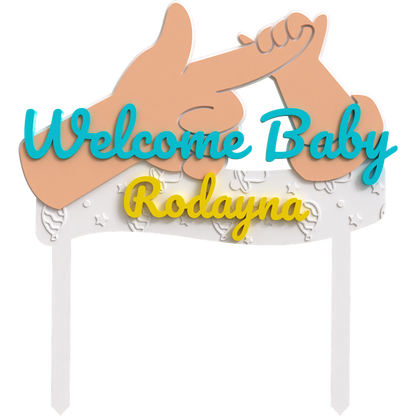 Welcome Baby Topper