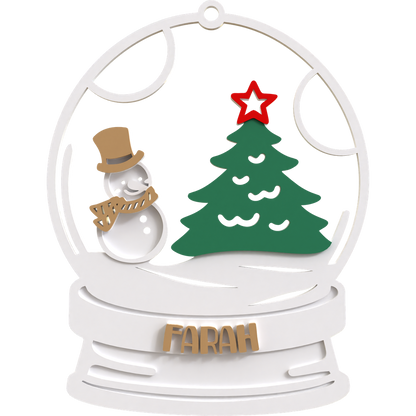 Snow Globe Ornament